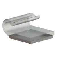 Essentra Components MKKJ-4-RT Clip Clip,J Style,Adh Mnt,Clr,1/4 in Hold