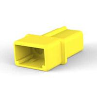 AMP Connectors - TE Connectivity 1-480319-4 Receptacle Housings 02P CAP HSG F/H YEL