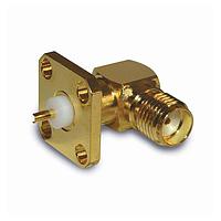 Amphenol RF 132267 Connectors SMA R/A 4 HOLE RECPT SOLDER