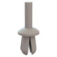 Essentra Components 61PR900100 Push-In Rivet Push Rivet, .130 Hole, .031-.140 Panel Thk