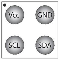 Dialog Semiconductor RM24C64AF-7-GCSI-T EEPROM 4-WLCSP,1.65-2.2V, T&R,I2C Address 7