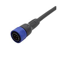 Bulgin PXP4000/002/06P Sensor Cables / Actuator Cables Pre-wired Flex Cable Connector - 2m - 6 Contacts - Plug