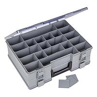 Flambeau 725-2 Multiple Compartment Double Sided, Tinited Translucent Lid, 10-25 Compartments