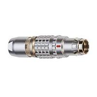 LEMO FGG.0T.511.CLAC35 Connectors STRAIGHT PLUG, MALE SOLDER, 30-26AWG, BRASS, IP68