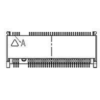 Adam Tech M2-A1-67-R-SMT-3.10-KA-T/R Receptacles GEN3, 67PIN, A KEY HEIGHT 3.1MM,