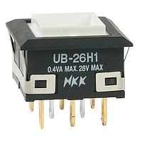 NKK Switches UB26KKG015C Pushbutton Switches SQ ON-ON RED LED SOLDER LUG BODY ONLY