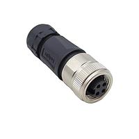 Bulgin PXPTPU78FBF04ASTM22 Connectors 4 Contacts 7/8" Front Panel Mounting Female 100mm Flying Leads