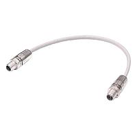 HARTING 21330505806005 Sensor Cables / Actuator Cables M12 X-code Press&Go Double Ended Cable Assembly, 8pin, straight male to straight male, 4x2xAWG26/7 Cat6a, PUR gray, 0.5m