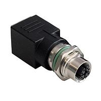 Bulgin PXMBNI12RPM08XRJM16 Straight M12 8P RA RJ45 Rear Pnl Cu Ni
