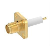 Radiall R126414002 Receptacles SMA Female Connector Beryllium Copper version Gold plated ,Copper underplate