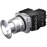 SIEMENS 52PP2DBG Push-Pull PP2,CHROME,MTD,FV 24V INC,CHR-WHITE,2NC