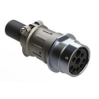 Amphenol SINE Systems AHDBM04-24-91PR16-059 Receptacles Size 24, 9 Position ISOBUS Receptacle Kit, Pin, Reduced Seal, Wide Thread Adapter (WTA), Cable Clamp Backshell, Break-Away. Note: Use (Size 8)  PN# AT60-204-08141-16 contacts for 6AWG/16mm  applications