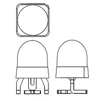 Broadcom AEMD-EL3K-VW002 Single Color LEDs SMT Lamps Amber 30deg