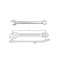 Yato YT-0350 Combination spanner 21mm