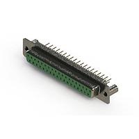EDAC 628-M37-621-GN3 D-Sub Connectors - Standard Density Vertical Machined D-Sub Connector
