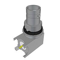 Samtec BNC7T-J-P-HN-RA-BH1 PCB Connectors 75 Ohm BNC Bulkhead Jack