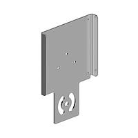 Banner Engineering SMBAMSR85P Sensor Hardware Bracket: Flat SMBAMS series for mounting reflectors; Articulation slots for 90 plus degree rotation; 14-ga. 300 series Stainless Steel