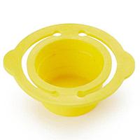 Essentra Components 498726 Center Pull-Tab .571in-.669in Ring Pull Plug:LDPE Yellow