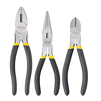 STANLEY 90-162 Pliers set (pointed nose pliers, cutting pliers, electric pliers)