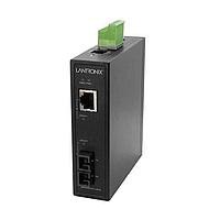 Lantronix SISTG1014-211-LRT-B Media Converters Ind Media Converter, 10/100/1000Base-T to 1000Base-LX, SM SC 10km, Ext Temp