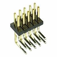 Harwin M50-3900542 Pin Strip 5+5 DIL PIN HDR HORIZ Au/Sn