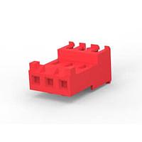 AMP Connectors - TE Connectivity 3-644467-3 Receptacle Housing FEED THRU W TAB 3P L.R. red 22 AWG