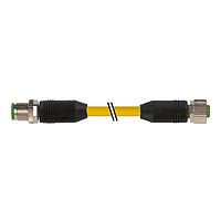 Murrelektronik 7700-40041-1610300 Sensor Cables / Actuator Cables M12 male 0 / M12 female 0, TPE 5x18AWG ye UL/CSA, ITC/PLTC 3m