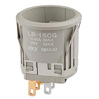 NKK Switches LB15CGG01 Standard Switches SPDT ON-(ON) GRAY ROUND BODY ONLY