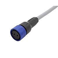 Bulgin PXP4000/010/03S Sensor Cables / Actuator Cables Pre-wired Flex Cable Connector - 10m - 3 Contacts - Socket