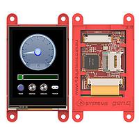 4D Systems gen4-uLCD-24PT Resistive 2.4", 240x320 pixels, slim Intelligent Display Module with embedded PICASO processor and Resistive Touch panel
