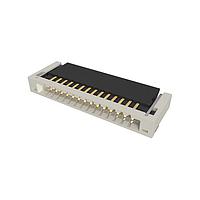 Amphenol FCI 10051922-1410ELF Connectors 0.50mm Flex Connector, VLL Series, 14 Position, Lower Side Contact, Side Entry Surface Mount ZIF Connector, Lead Free Type.