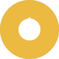 RAFI 5.76.204.114/0400 Label LABEL OPAQUE YELLOW