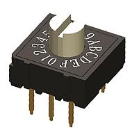 Diptronics RH2HAF-16R-V-B Rotary Switches THRU-HOLE 3x2 TERM 7.3mm ACTUATOR