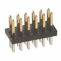 Harwin M50-3500642 Pin Strip 6+6 DIL PIN HDR VERT Au/Sn