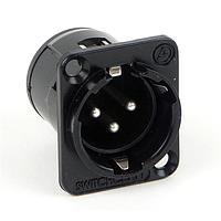 Switchcraft E5MSTBAU Connectors 5 PIN RECEPT BLK/GOL