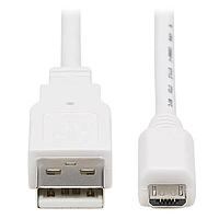 Tripp Lite U050AB-003-WH USB Cables / IEEE 1394 Cables 3FT ANTBACTL MCROUSB-B/USBACBL