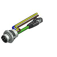 Amphenol CONEC 57-02803 Ethernet Cables / Networking Cables ENP-17-1-FSPST2PEDBU4-V4-45S-RS8.33-2/2/G6/250/034