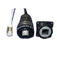 Amphenol Socapex RJF22G15100BTX Cat 5e RJ45 Cordset 1.5M Olive Drab Cadmium