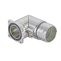 HARTING 09151000902 Cable Shell Han M23 Signal, Bulkhead Housing, angled, rotatable, front panel assembly, O-ring seal, 2.7mm mounting holes