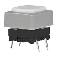 NKK Switches JB15KP-4BH Tactile Switches OFF-(ON) PC MOUNT WHT BUTTON/GRY FRAME