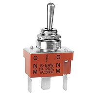 NKK Switches S8AWF Toggle Switches SPDT (ON)OFF(ON) .25 QC SPLSHPF BSHNG 15