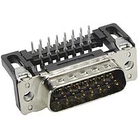 HARTING 09652226801 Plug D-Sub 15pin male angled 2.54mm pitch, stamped, w/o board locks, M3, PL2