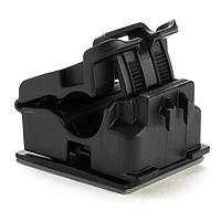 HellermannTyton 156-02624 Cable Mounting & Accessories Adhesive Mount Ratchet Clamp, 0.24 - 0.54" Bundle Dia, MB5A, PA66HIRHSUV, Black, 250/ctn