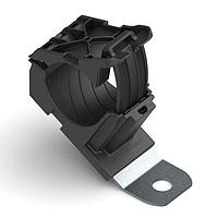 HellermannTyton 151-01997 Ratchet Clamp Ratchet P-Clamp, 0.76 - 1.42" Bundle Dia, 30 Long, 0.41" Hole Dia, PA66HIRHSUV/SS304, Black, 140/ctn