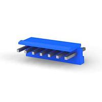 AMP Connectors - TE Connectivity 3-1123723-7 Shrouded 3.96 EP HDR ASSY 7P(BLUE)