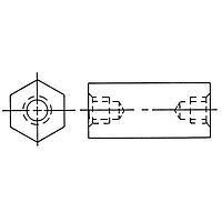 RAF Electronic Hardware M1255-3005-SS-20 Hex 4.5mm Hex X 8mm X M3 Thd Metric Hex Standoff
