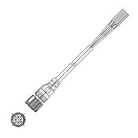 Omron Automation and Safety XS5F-D421-G80-F Sensor Cables / Actuator Cables NoVibe Cable 5M Straight Socket 1End