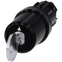 SIEMENS 3SU10005BL410AA0 Key Operated KEY SW, 3POS, MTND, KEY REMOV LEFT&RIGHT