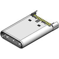 JAE Electronics DX07P024AJ1R1500 USB Type C Connectors USB TYPE C SLIM PLUG 1PC = 1 PLUG
