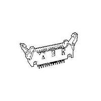 Amphenol FCI 65823-043LF Shrouded 50P EJECT LATCH HDR R/A DR SQ PIN
